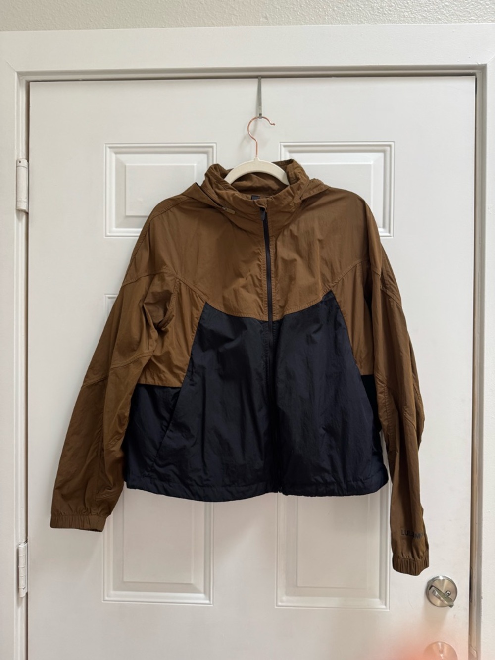 lululemon athletica Brown and Black Lightweight Windbreaker Jacket